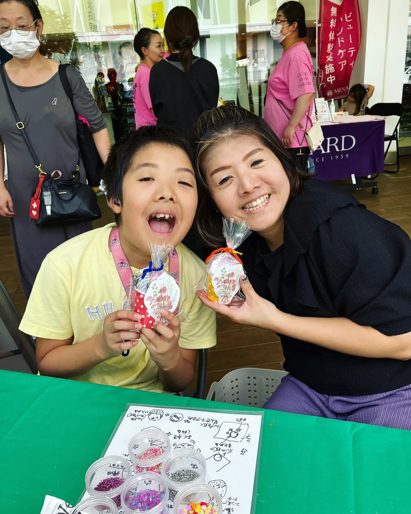 桂川マルシェでアロマクラフト